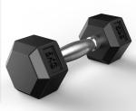 Wholesale High Quality Home Gym Fitness Equipment Hex Rubber Cover Dumbbell