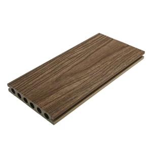 China 100 Percent Recyclable WPC Co Extrusion Decking Plastic Deck Lumber 5M wholesale
