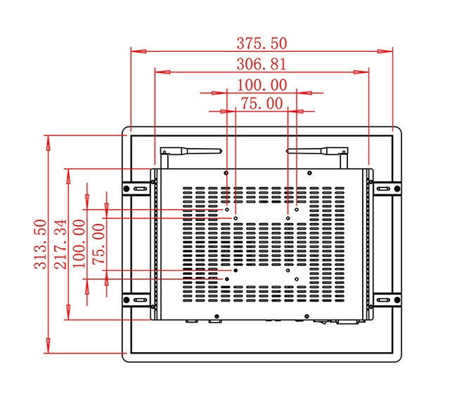 17-Inch Industrial Monitor for Security Systems and Logistics Operations