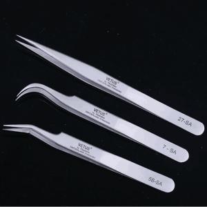 China Slanted Lash Extension Tweezers Stainless Steel Lash Extensions Tools wholesale