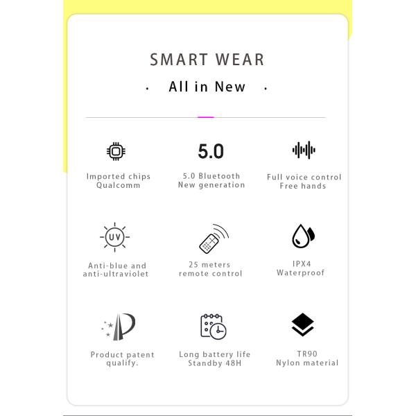 Smart Eyewear Organic Anti intelligent BT Double Bridge Glasses Parts Frames Glasses Optical High Quality Designer Glasses