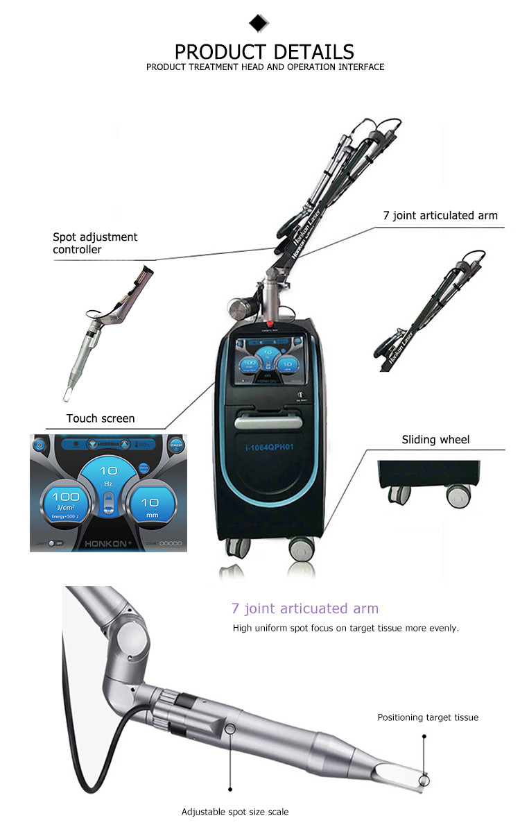 portatil equipments 2021 top-end 1064nm spots removal tattoo nd yag portable laser picosecond