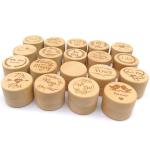Cylindrical Rainproof Wooden Box Packaging Ultraportable Recycled