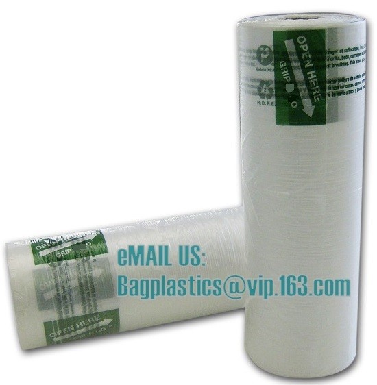 Polythene film on roll, laundry bag, garment cover film, film on roll, laundry