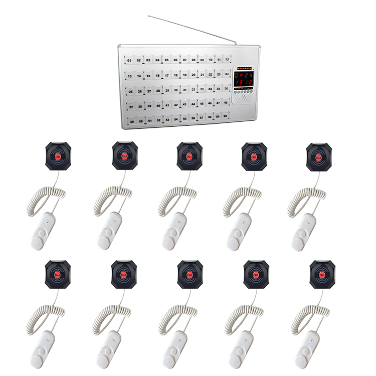 Ward nursing equipments aluminum alloy panel receiver with voice announcements