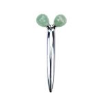 14.5cm Crystal Aventurine 3D Y Shape Massage Roller Plumps Skin Cells