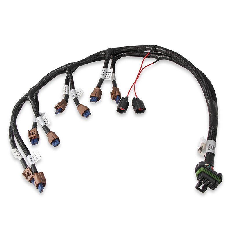 Custom Wire Harness Linking a Loom 34 Pin ECU to Female Jumper Wires for Motorcycles