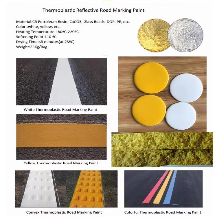 White Yellow Reflective Traffic Paint TCVN 8791-2011 Hot Melt Reflective Marking Paint