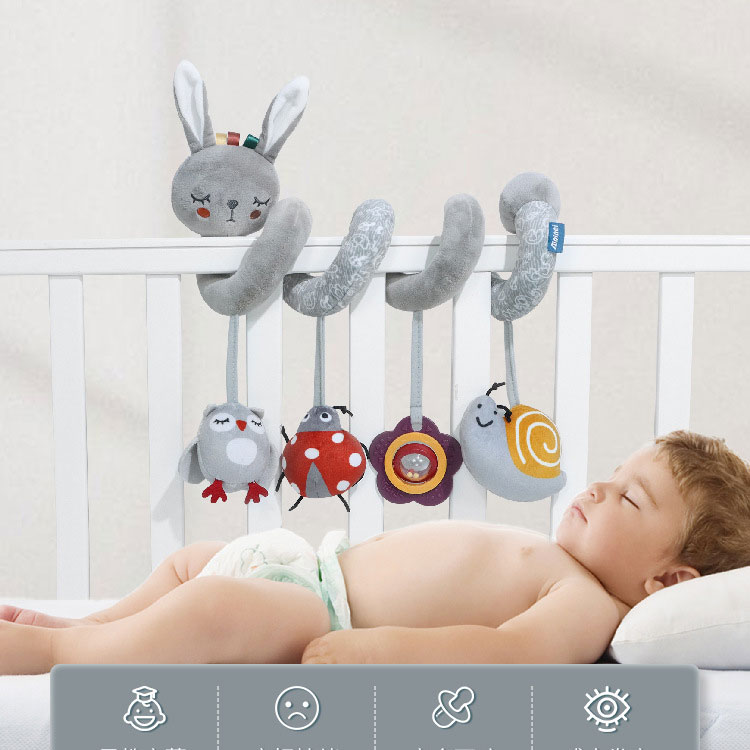 Stroller Car Seat Crib Bar Bassinet Mobile Musical Toys for 0 to 24 Months Age Range
