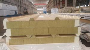 China Onsite Installation Rockwool Roof Panels Polyurethane Fireproof Heat-Insulation wholesale
