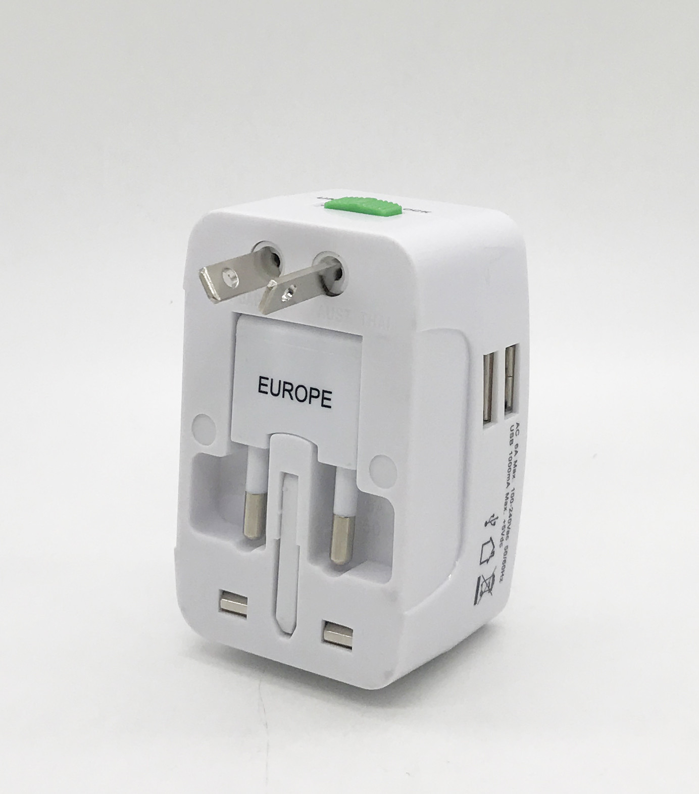 Dual Usb Worldwide Universal Travel Chargers