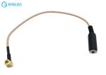 Female Aux 3.5mm AUX Audio Stereo Jack To Right Angle SMB Female Connector Cable