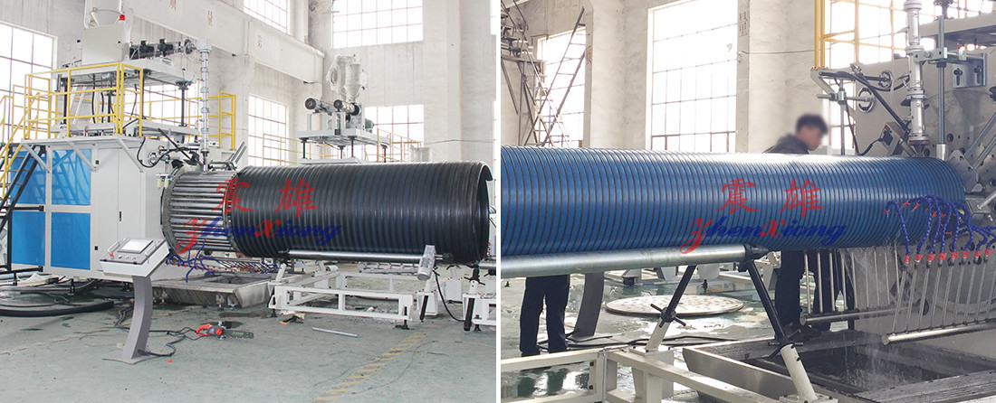 Large Diameter Plastic Pipe Machine Smooth Wall Finish In Winding Ow Cost And High Output