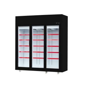 China 50 / 60hz Glass Door Freezer With Five Layers Shelves For Frozen Sea Food wholesale