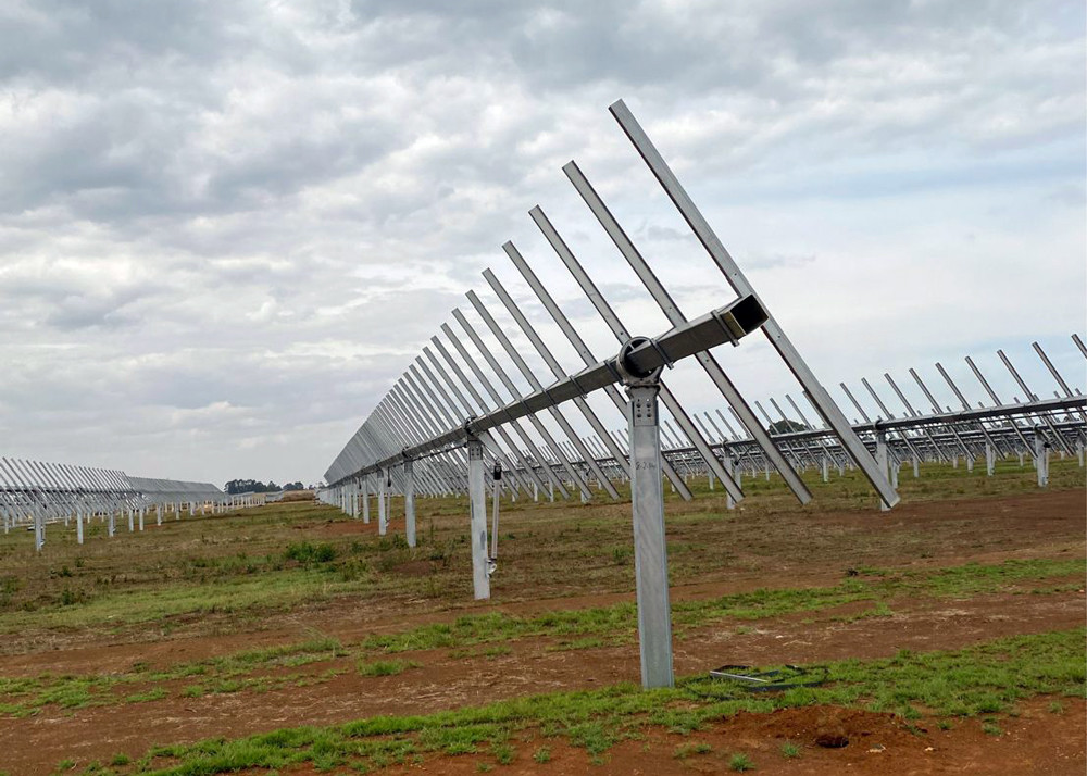 Flat Single Axis Independent Solar Tracking System Solar Sun Tracker