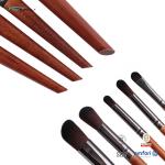 ISO9001 Synthetic Hair Makeup Brush Aluminium Ferrulee Wooden Handle