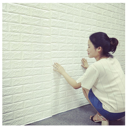 3d foam wall tile wallpaper 3D Brick PE Foam wallpaper 120-150g/PCS wall panel sticker home decoration for wall
