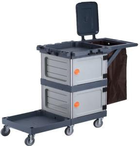 China Lockable Safebox Housekeeping Janitorial Cleaning Carts wholesale