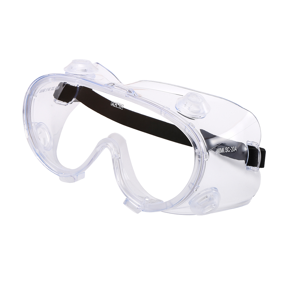 19cm * 7cm * 8cm Eye Protection Goggles , Custom PPE Clear Safety Glasses