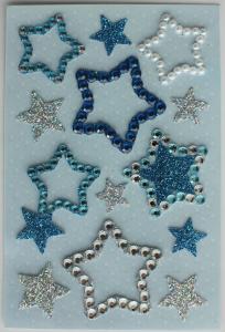 China Lovely Bling Rhinestone Stickers , Recollections Dimensional Stickers For Scrapbooking wholesale