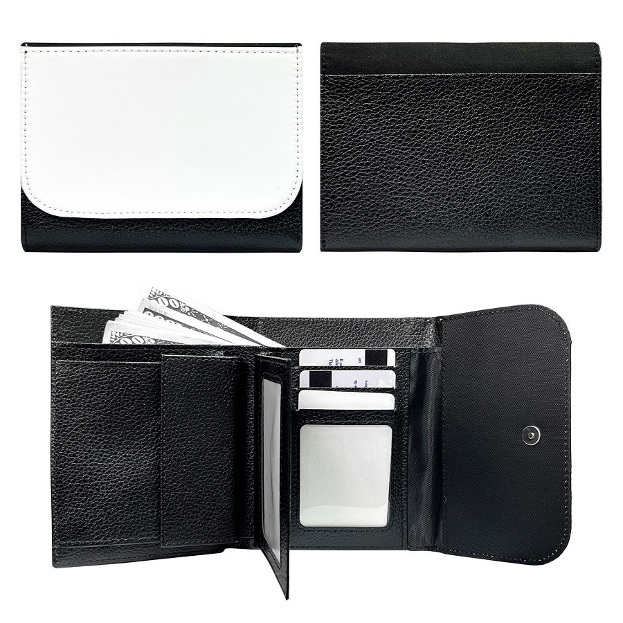 Big Capacity Multiple Card Slots Sublimation Tri-Fold Wallet For Man And Woman