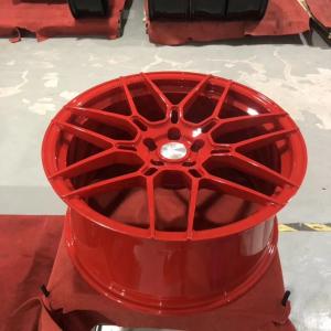 China 18'' 19'' 20'' 21'' 22 InchRed Colour polished Monoblock Forged Alloy Wheels Rims For Luxury Car wholesale