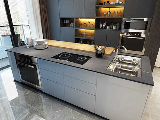 Interior Floor Gray 800X2600mm Marble Look Porcelain Tile