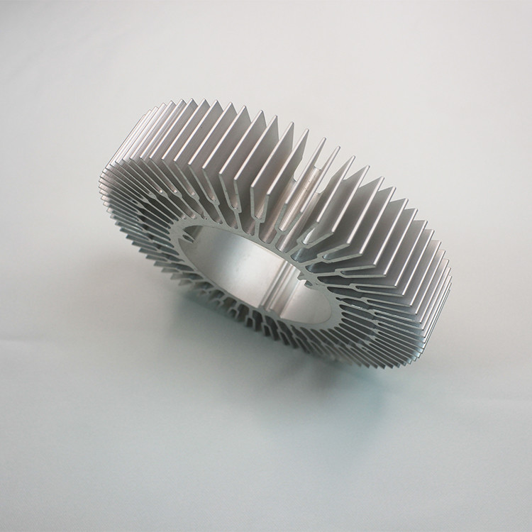 Sunflower Round Aluminum Extrusion Heat Sink H0004 For LED CPU GPU