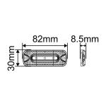 Screw Mounted Type Truck Strobe Light Amber Red Blue Surface Mount Trailer
