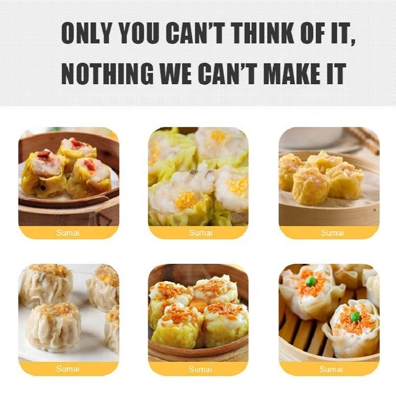 Sus304 Stainless Steel Siomai Making Machine 1200-1800PCS/H