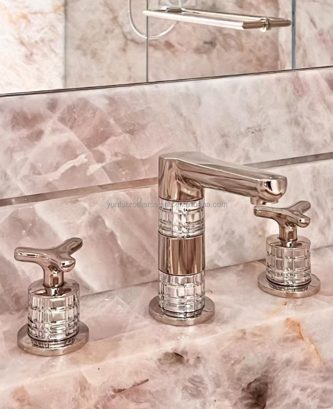 Big Slab Honed Cristallo Marble Stone for Luxurious Modern Hotel Bathroom Sink Design