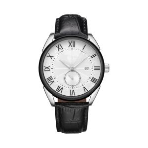 China Leather Waterproof 3atm Alloy Quartz Wrist Watch Fashion Colors Men'S Watches wholesale