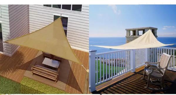 Polyester Sun Shade Sail Waterproof Shade Sails Outdoor Sun Shade