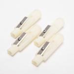 White Single Hole Manual Pencil Sharpener Kid Safe
