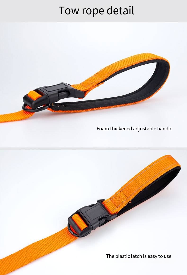 Custom Multi Functional Pet Leash Hands Free Dog Leash And Collars Set With Poop Bag