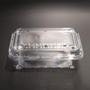 China Clear PET Plastic Food Storage Containers with Lids wholesale