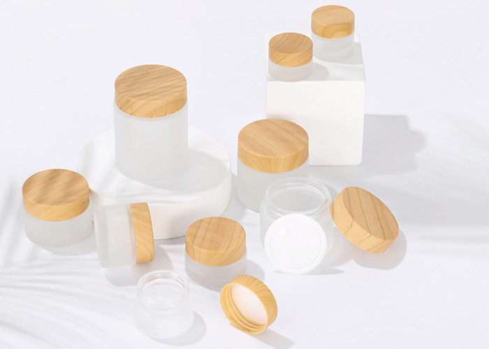 Glass Jars with Aluminum Lids Empty Glass Sample Jars for Makeup Lip Scrub Balm Lotions