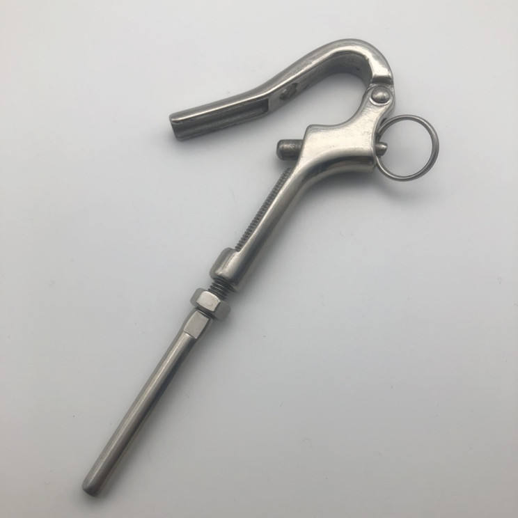 Stainless Steel AISI316 Quick Release Pelican Hook With Swage End And State Of The Art