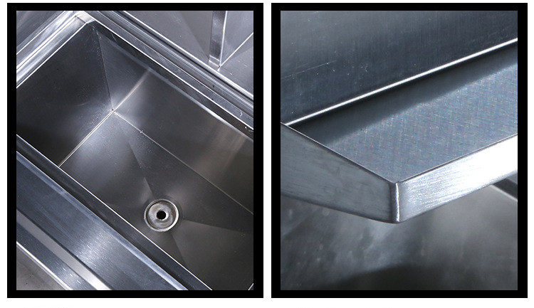 Metal Double Layer Restaurant Stainless Steel Cabinets