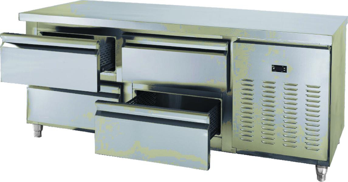 1.8m Under Counter Frost Free Fridge Flat Top With Force Air Cooling