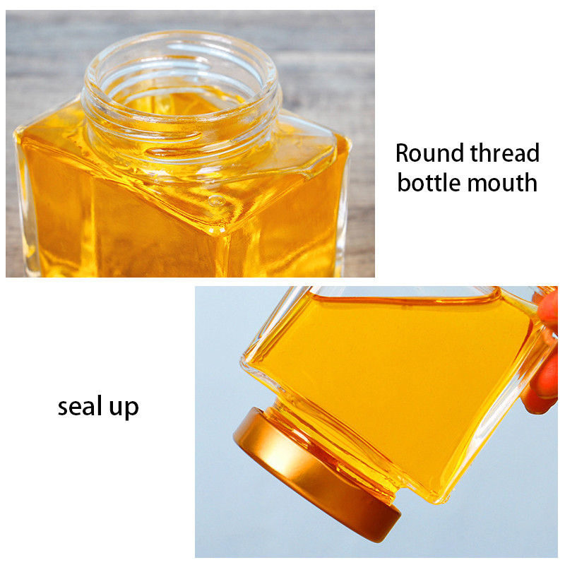 50ml 180ml Empty Square Honey Packaging Containers With Screw Lid