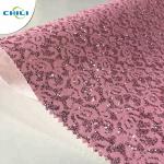 Good Quality Mesh Glitter pu shoe Leather