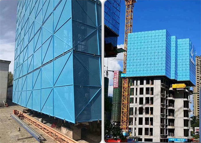 Protective High Rise Safety Screens Lightweight Self Climbing Scaffold System ISO9001
