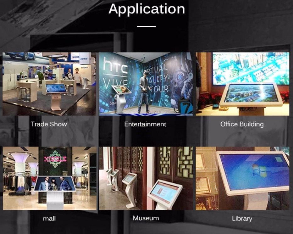 Android Horizontal Digital Signage , Interactive Touch Screen Kiosk With WIFI 4G Network