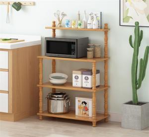 China 4 tier Multifunctional Microwave Oven Rack Kitchen Appliance Storage Rack wholesale