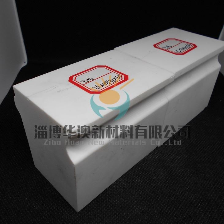 HRA 80-90 Alumina Ceramic Lining Brick Good Impact Resistance