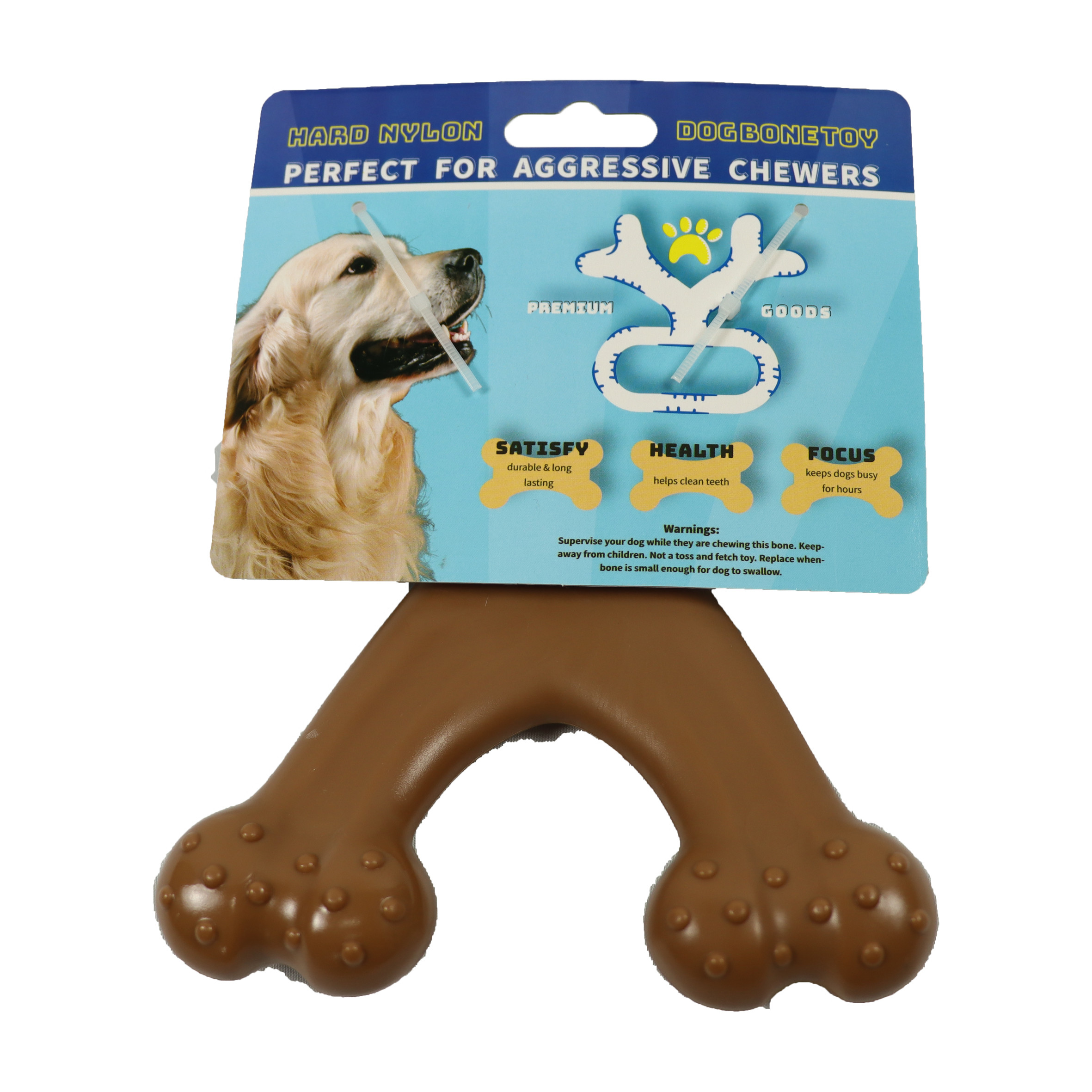 Tough Indestructible Quiet Durable Squeaky Dog Toys For Small Dogs Interactive Two Headed Bone Teeth Cleaning