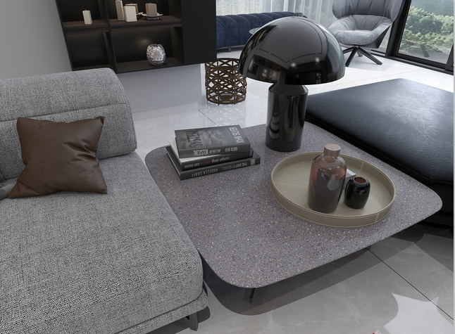 Obsidian Black Indoor 3200*1600mm Ceramic Kitchen Floor Tile