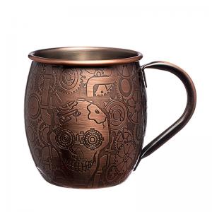 China 18 Oz Hammered Copper Mugs 304 Stainless Steel Corrosion Resistant on sale