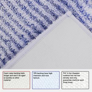 China Wrinkle Resistant Fluffy Absorbent Shower Rug Shifted Needle Tufted wholesale
